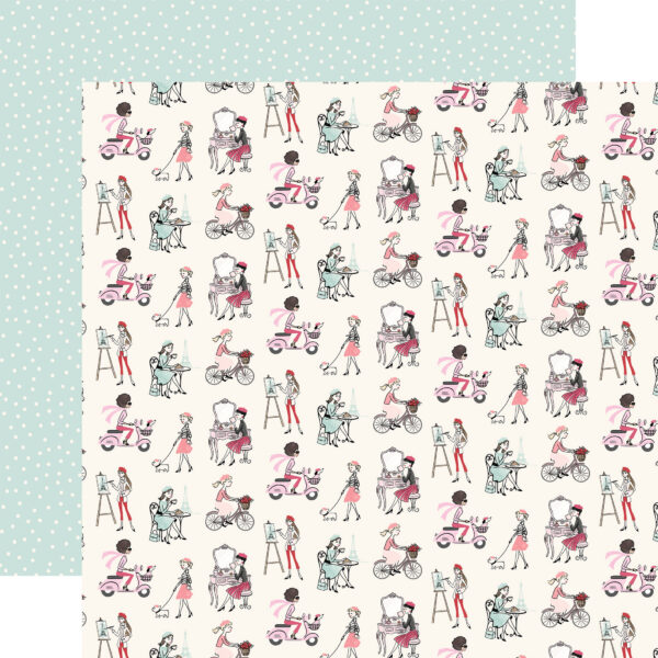 Carta Bella French Girl 12X12 French Girls Carta Bella French Girl 12X12 French Girls
