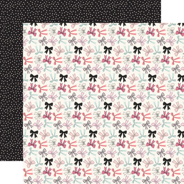 Carta Bella French Girl 12X12 Bonjour Bows Carta Bella French Girl 12X12 Bonjour Bows