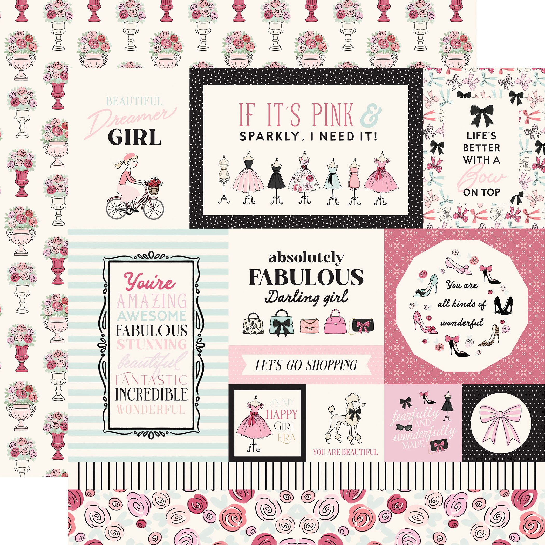 Carta Bella French Girl 12X12 Multi Journaling Cards