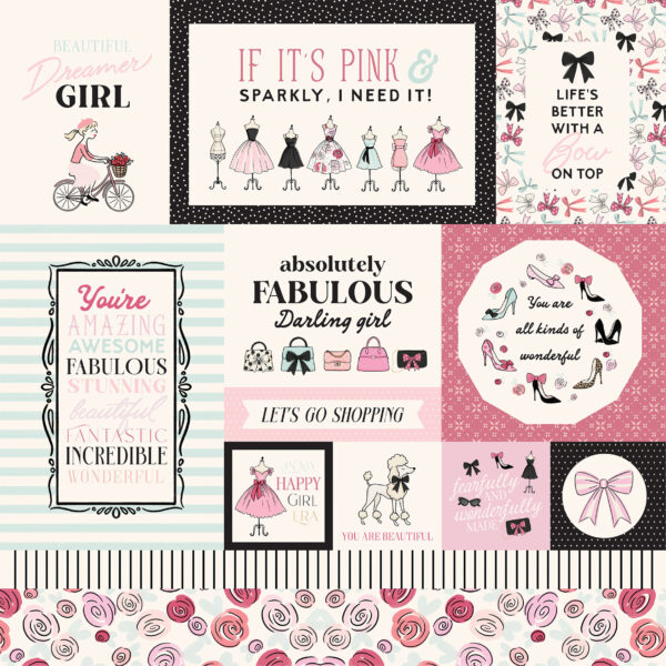 Carta Bella French Girl 12X12 Multi Journaling Cards