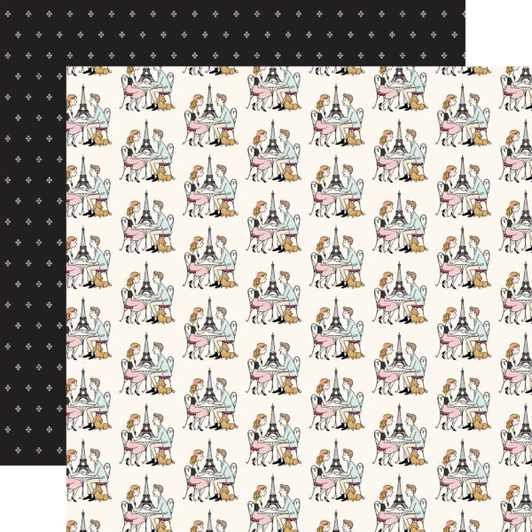 Carta Bella French Girl 12X12 in Love in Paris Carta Bella French Girl 12X12 in Love in Paris