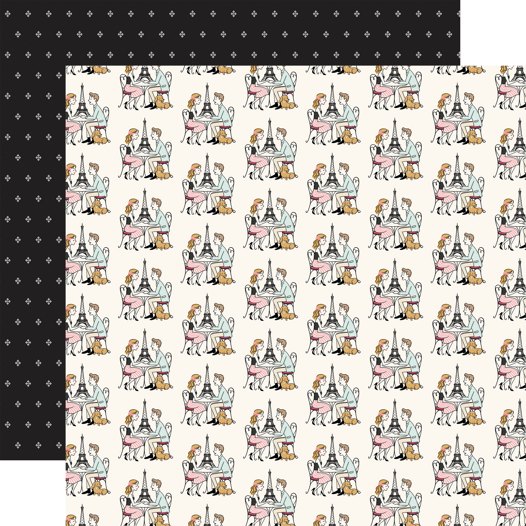 Carta Bella French Girl 12X12 in Love in Paris