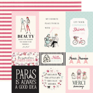 Carta Bella French Girl 12X12 Paris Journaling Cards