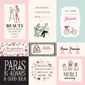 Carta Bella French Girl 12X12 Paris Journaling Cards