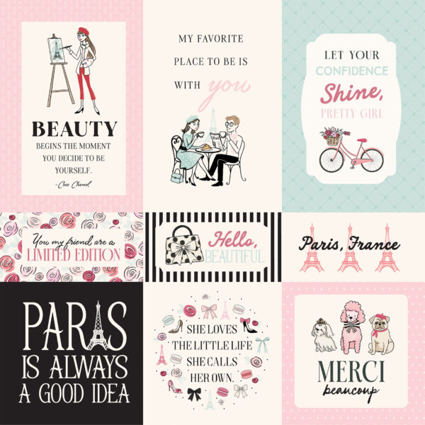 Carta Bella French Girl 12X12 Paris Journaling Cards