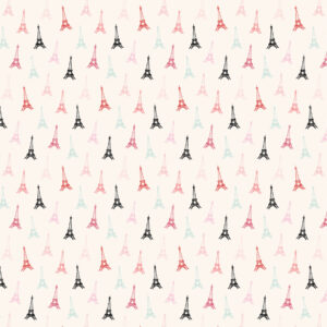 Carta Bella French Girl 12X12 Eiffel Tower