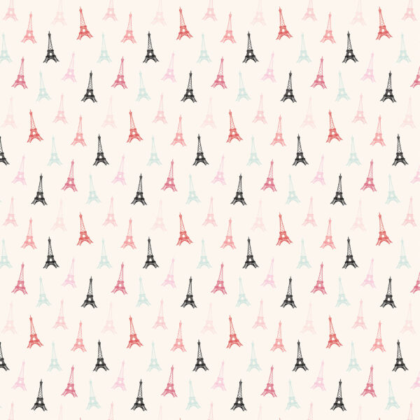 Carta Bella French Girl 12X12 Eiffel Tower