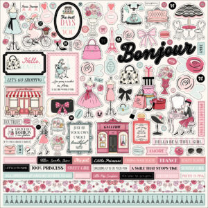 Carta Bella French Girl Element Sticker