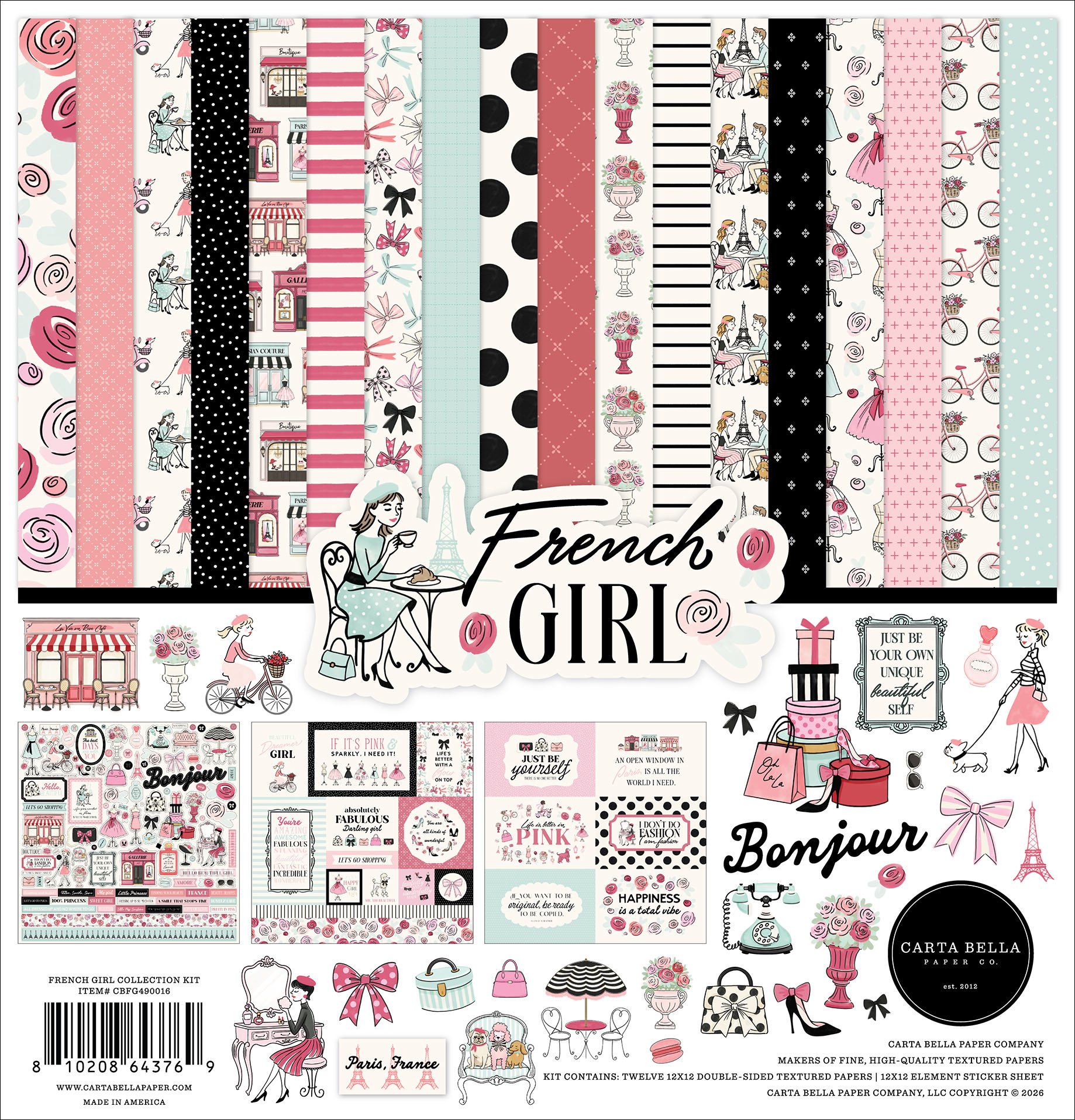 Carta Bella French Girl Collection Kit