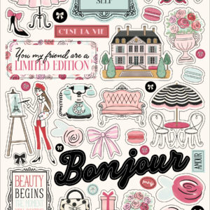 Carta Bella French Girl 6X13 Chipboard Accents