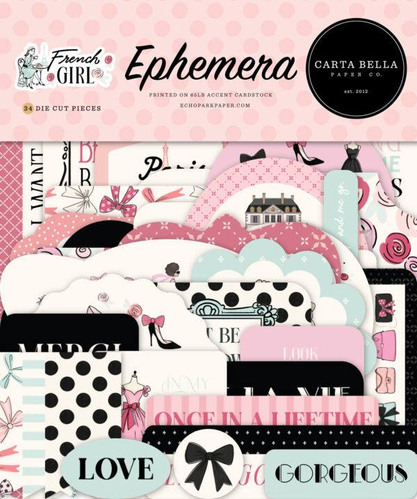 Carta Bella French Girl Ephemera