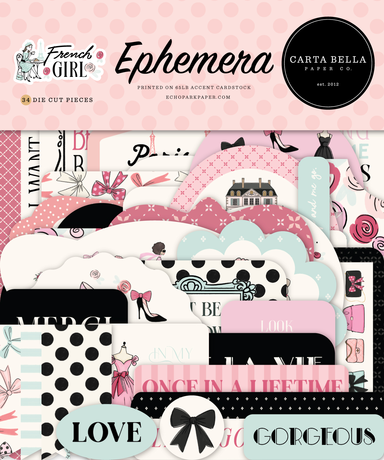 Carta Bella French Girl Ephemera