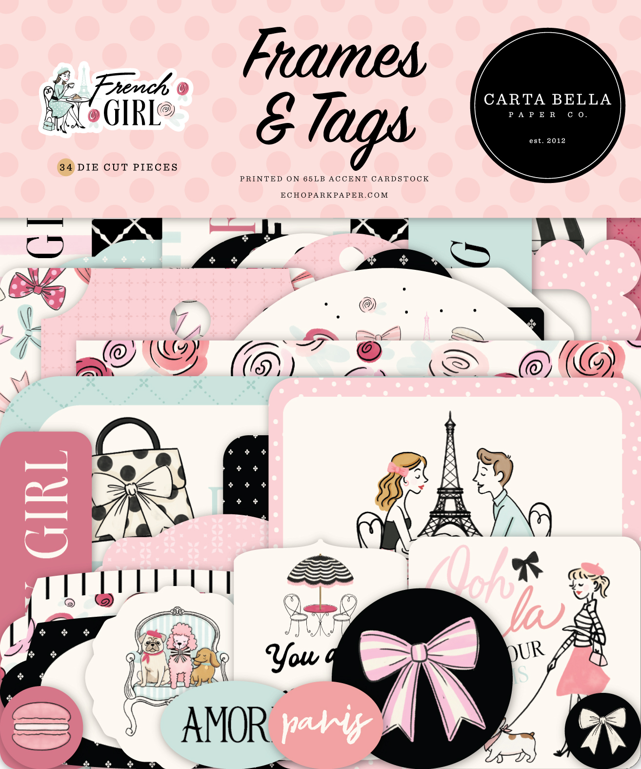 Carta Bella French Girl Frames & Tags