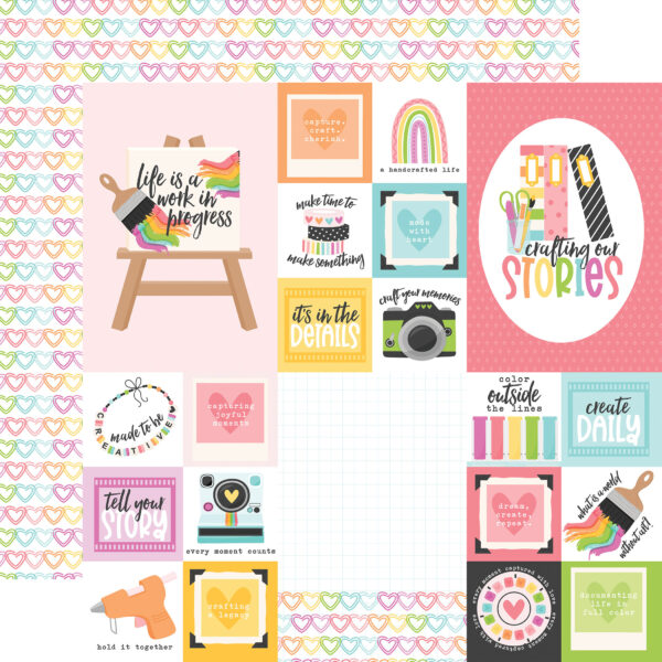 Echo Park Craft Room 12X12 Multi Journaling Cards Echo Park Craft Room 12X12 Multi Journaling Cards
