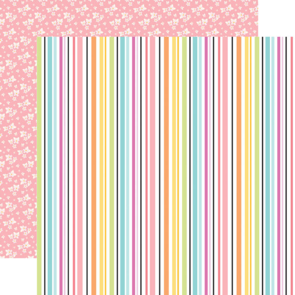 Echo Park Craft Room 12X12 Make Something Stripes Echo Park Craft Room 12X12 Make Something Stripes