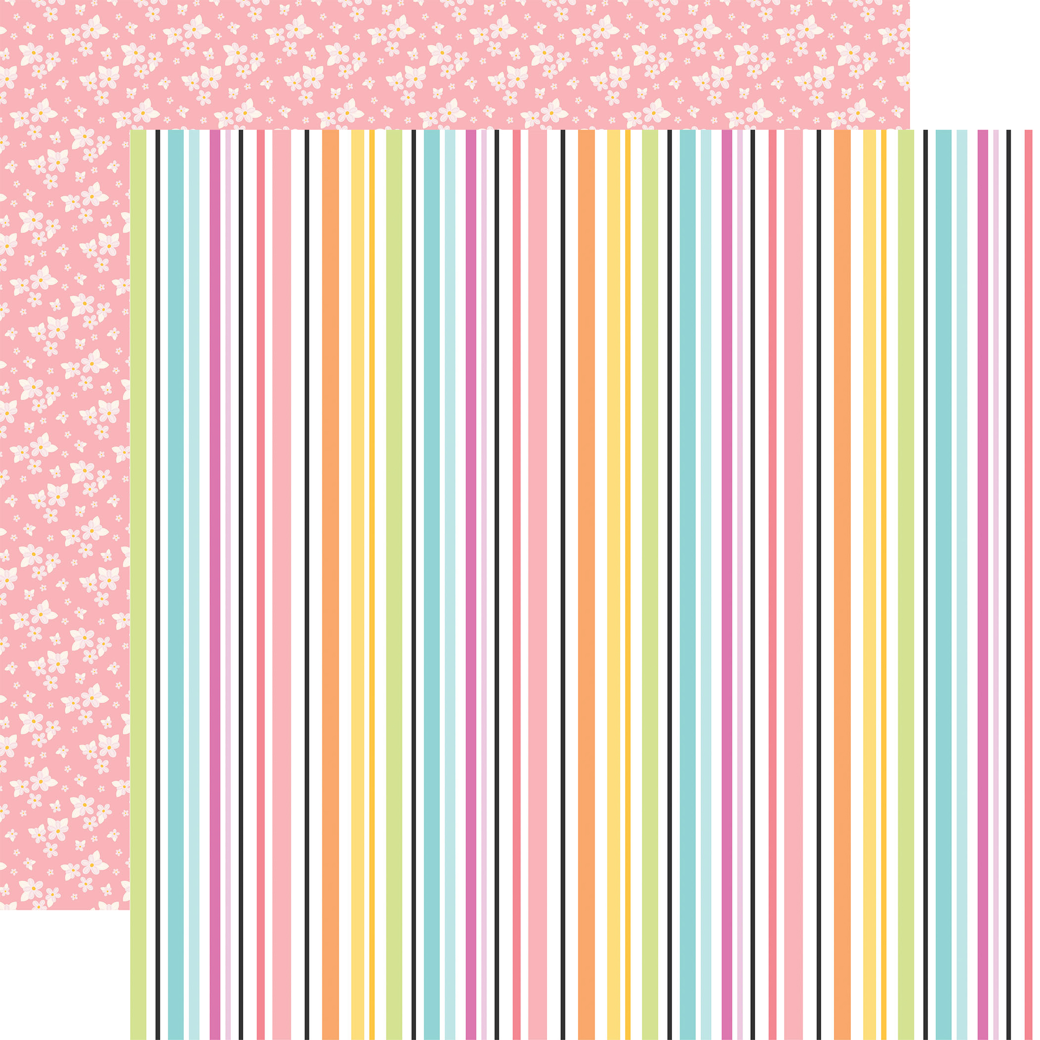 Echo Park Craft Room 12X12 Make Something Stripes