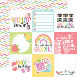 Echo Park Craft Room 12X12 4X4 Journaling Cards