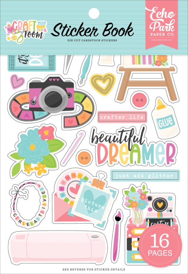 Echo Park Craft Room Sticker Book