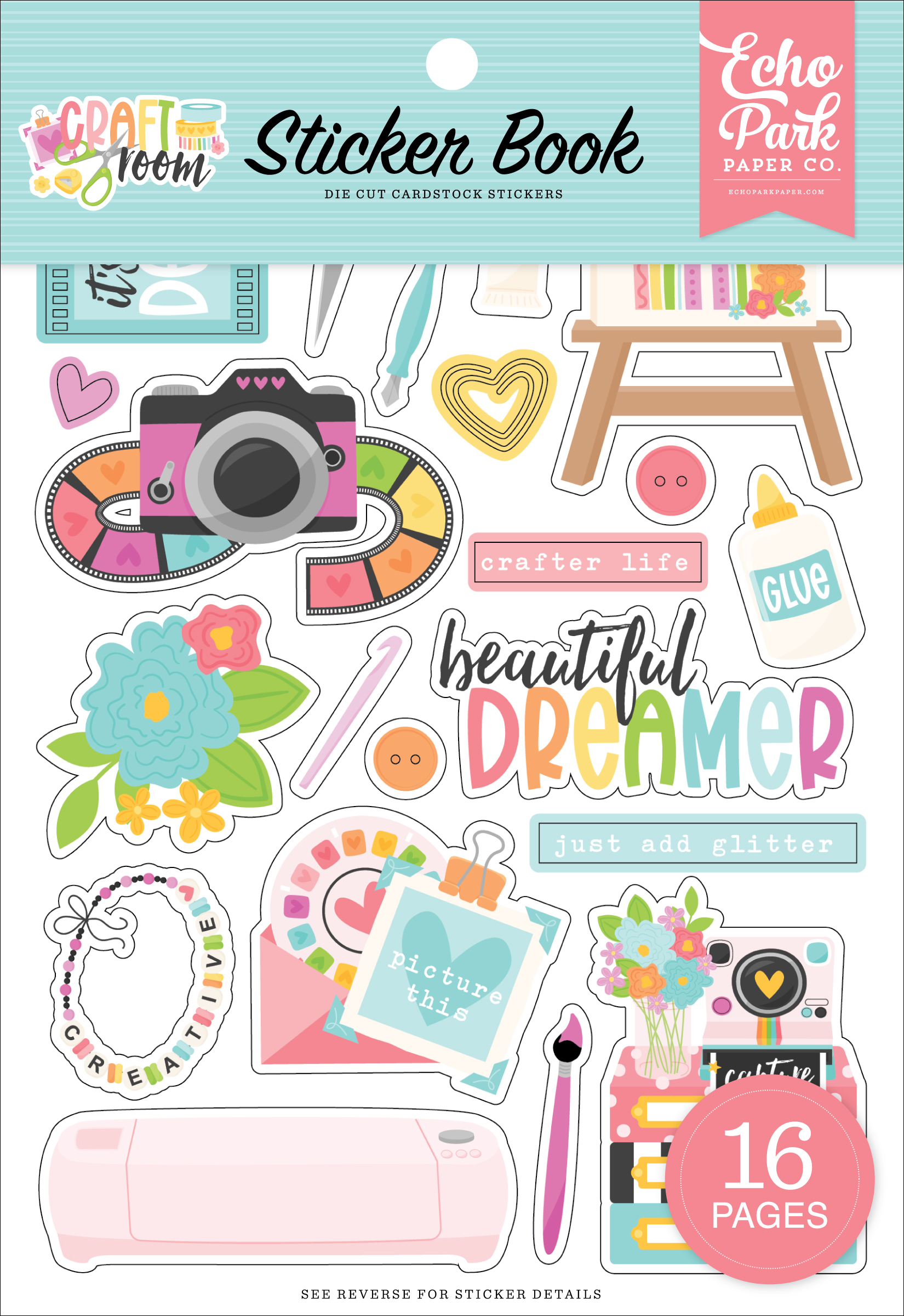 Echo Park Craft Room Sticker Book
