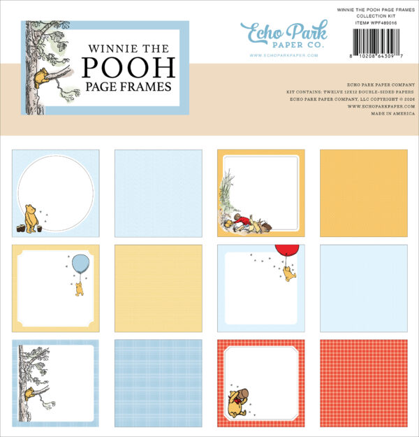 Echo Park Winnie the Pooh the Pooh Page Frames Collection Kit Echo Park Winnie the Pooh the Pooh Page Frames Collection Kit