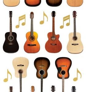 PAPER HOUSE STICKER ACOUSTIC GUITARS