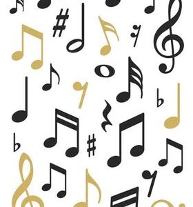 PAPER HOUSE STICKER MUSIC NOTES