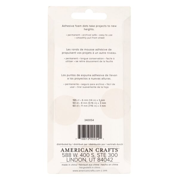 AC STICKY THUMB FOAM DOTS BLACK