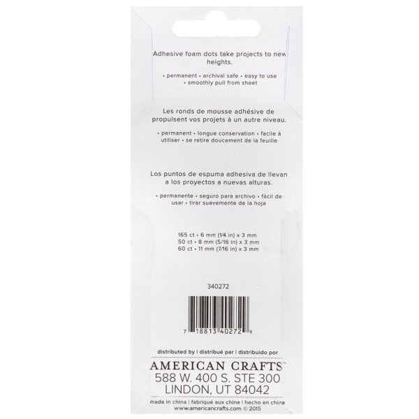 AC STICKY THUMB FOAM DOTS WHITE