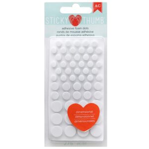 AC STICKY THUMB FOAM DOTS WHITE