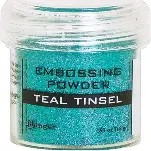 RANGER EMBOSSING POWDER TEAL TINSEL