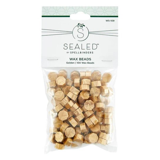 Spellbinders Golden Wax Beads From the Sealed By Spellbinders Collection