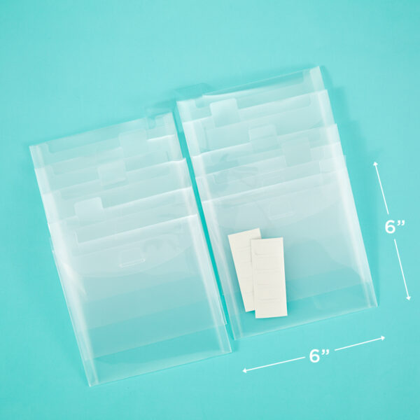 The Organized Option 6X6 Flip Flap Pocket 10PK