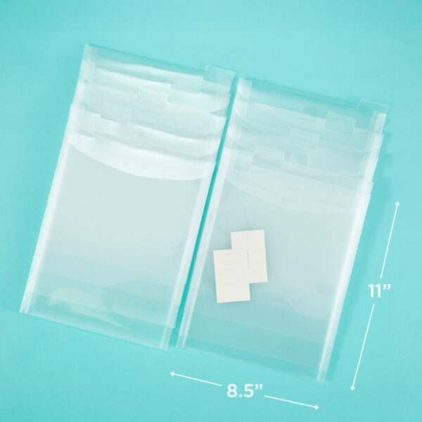 The Organized Option 8.5x11 Flip Flap Pocket 10PK The Organized Option 8.5x11 Flip Flap Pocket 10PK