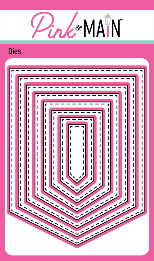 Pink & Main Die Stitched Pointed Banner