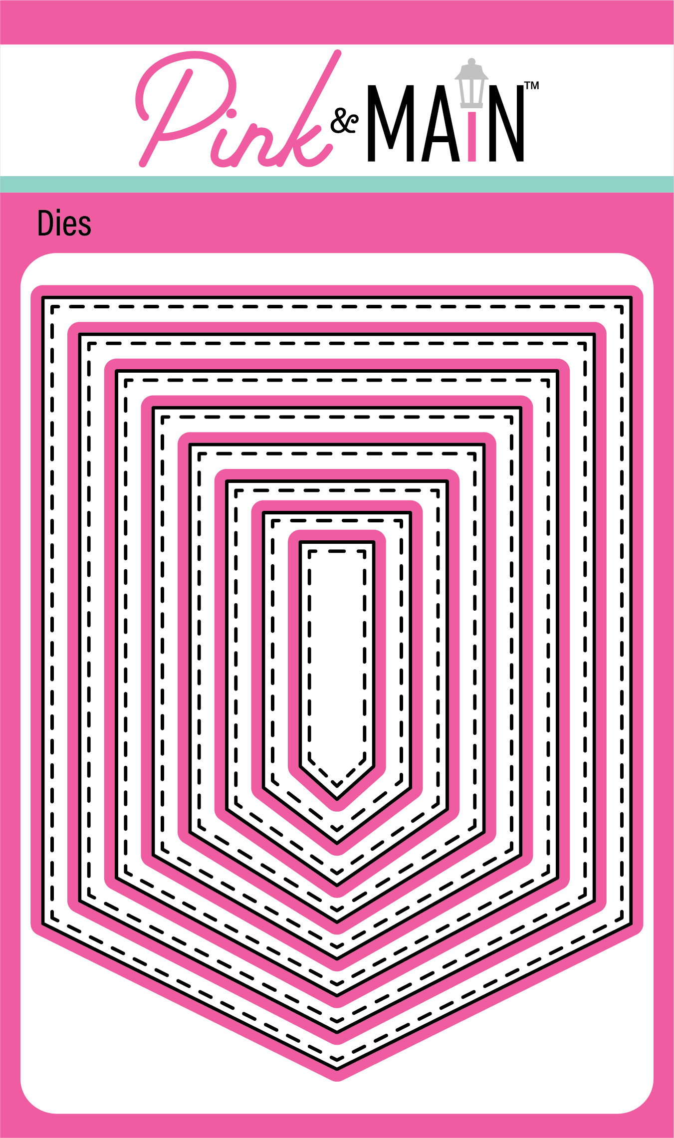 Pink & Main Die Stitched Pointed Banner
