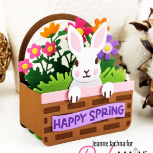 Pink & Main Die Easter Basket Pop Up Card