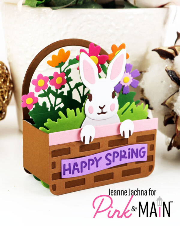 Pink & Main Die Easter Basket Pop Up Card