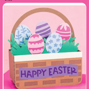 Pink & Main Die Easter Basket Pop Up Card