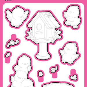 Pink & Main Die Chirp Chirp Hooray