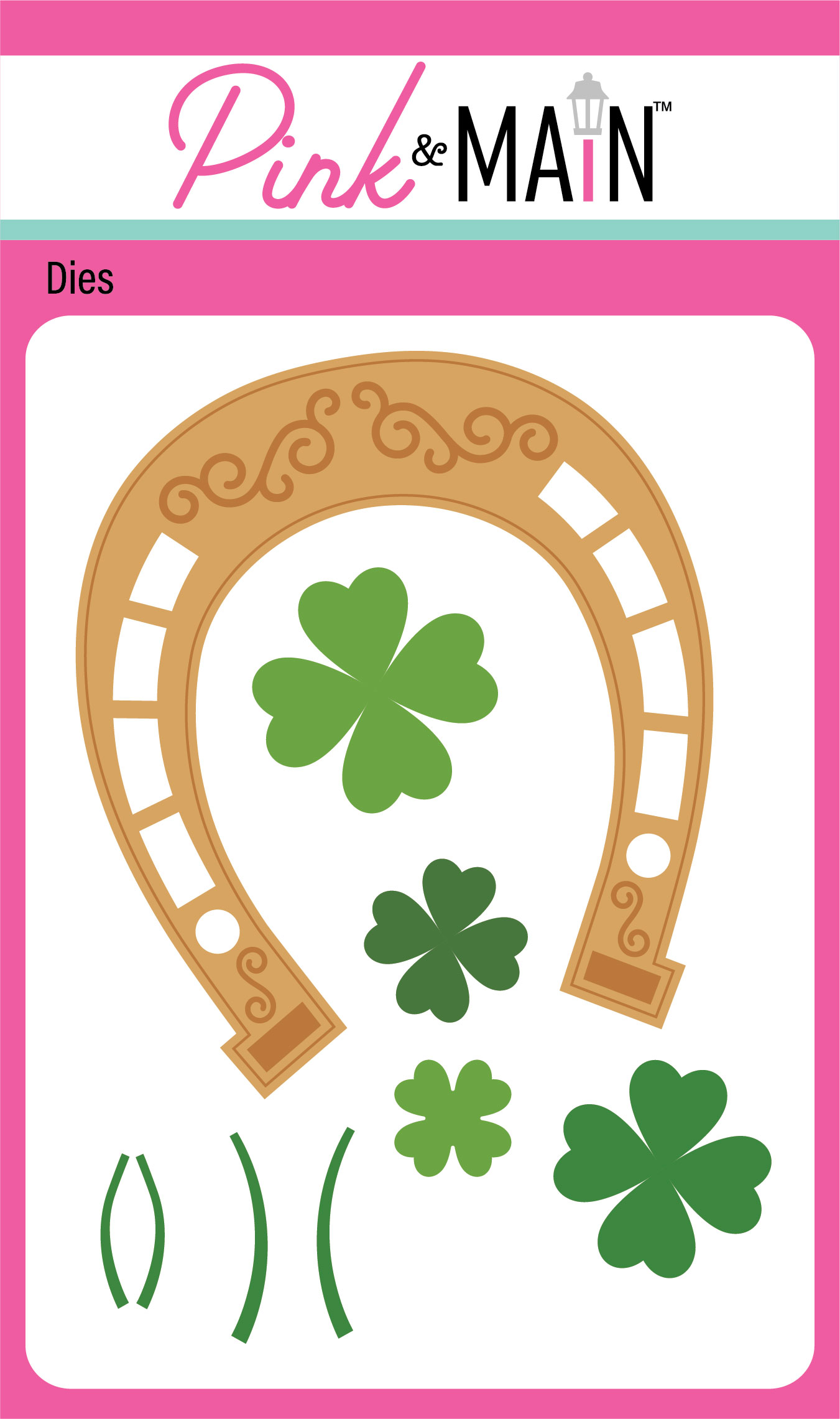Pink & Main Die Lucky Horseshoe