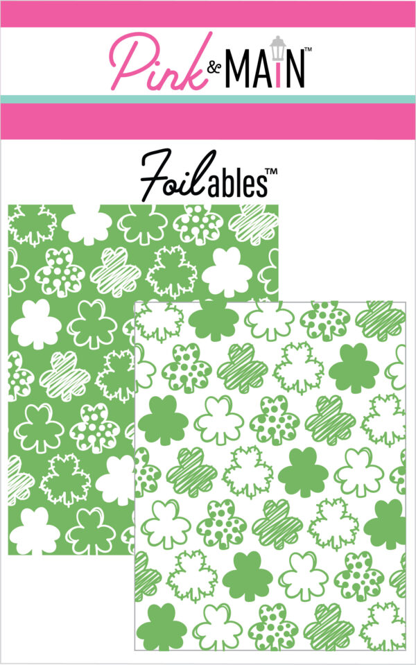 Pink & Main Foilables Green Shamrocks