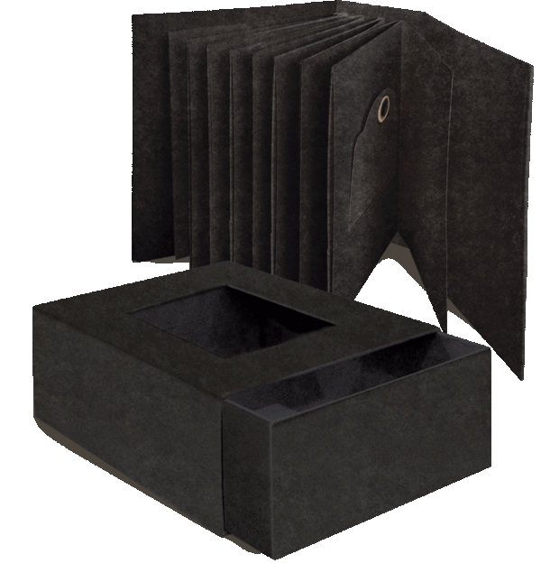 Graphic 45 Atc Album With Matchbook Box — Black