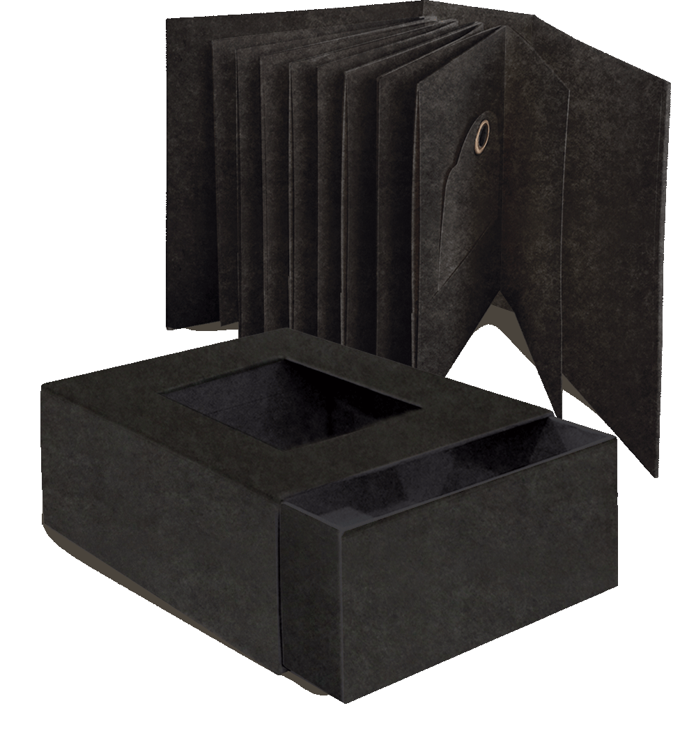 Graphic 45 Atc Album With Matchbook Box — Black