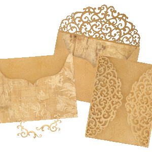 Graphic 45 Ornate Gatefold, Envelope & Pocket Die Set
