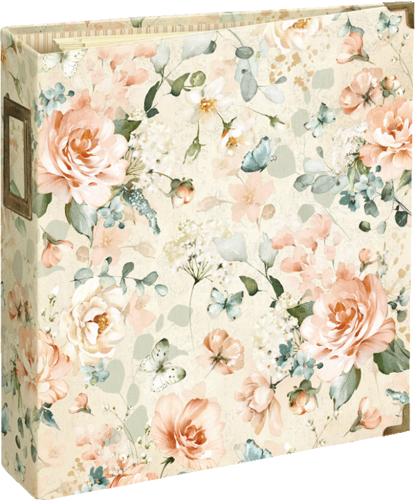 Graphic 45 Vintage Rose Binder Album With Pocket Pages