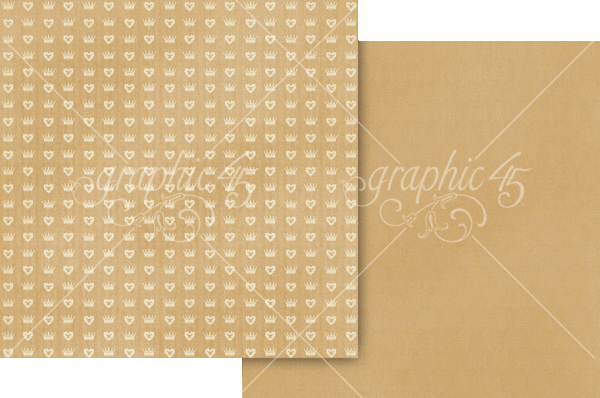 Graphic 45 A&F 12X12 Glorious Gold Patterns and Solids
