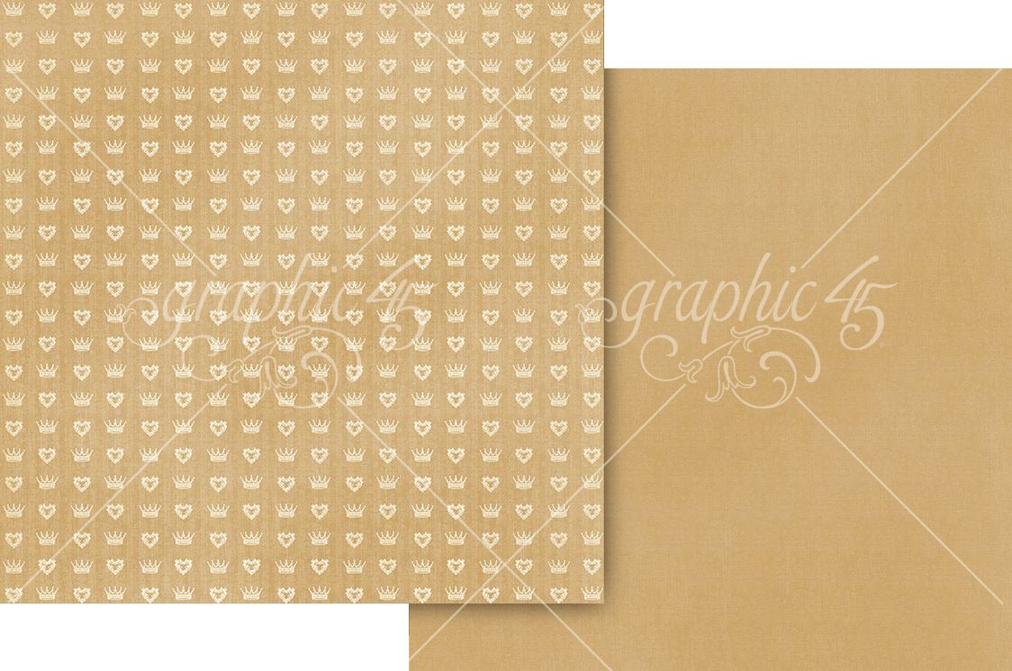 Graphic 45 A&F 12X12 Glorious Gold Patterns and Solids