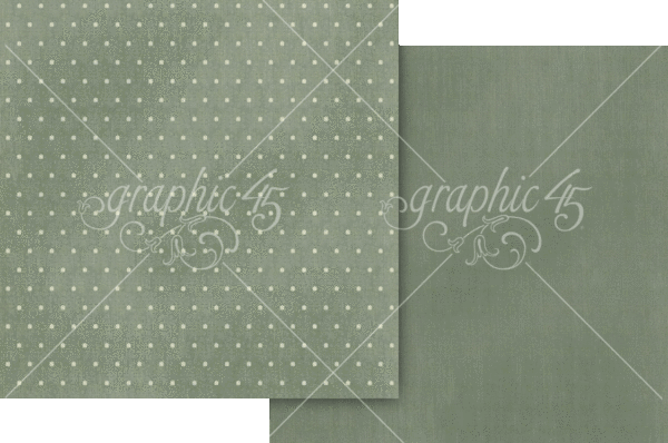 Graphic 45 A&F 12X12 Luxurious Green Patterns and Solids