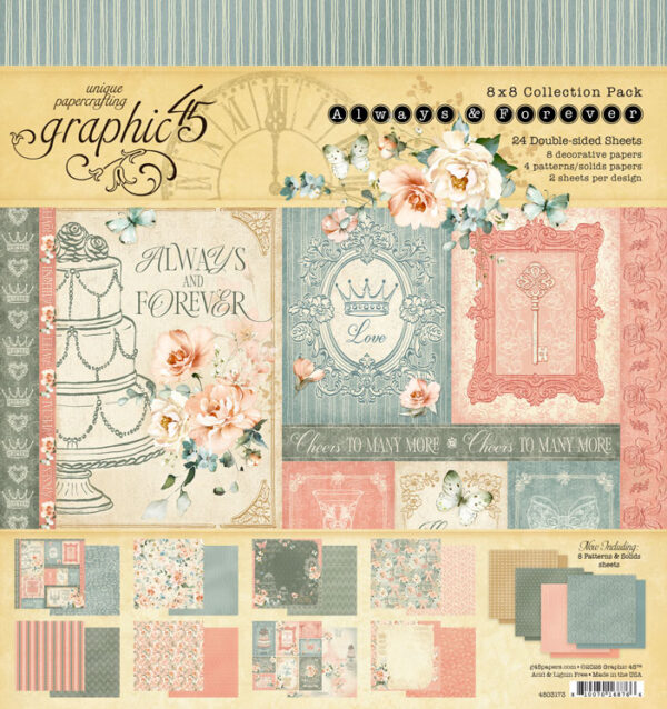 Graphic 45 Always & Forever 8X8 Collection Pack Graphic 45 Always & Forever 8X8 Collection Pack