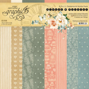 Graphic 45 Always & Forever 8.5 X 11 Patterns & Solids Pack